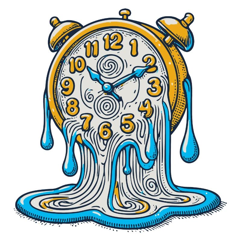 Melting Clock – Surreal Art Design