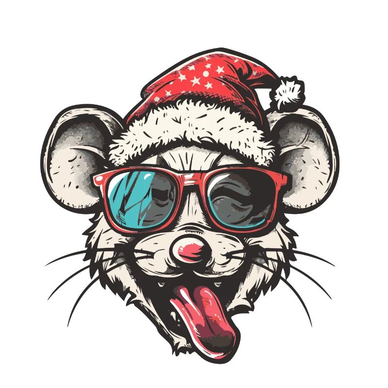 Mouse Christmas Funny