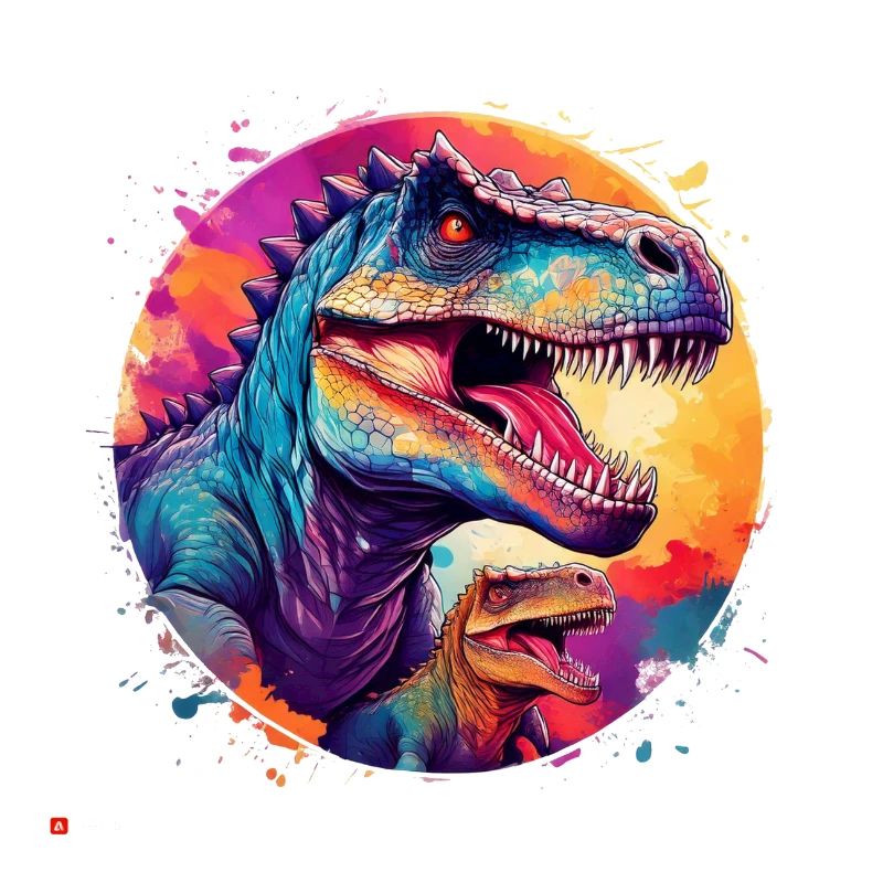 Colorful T-Rex