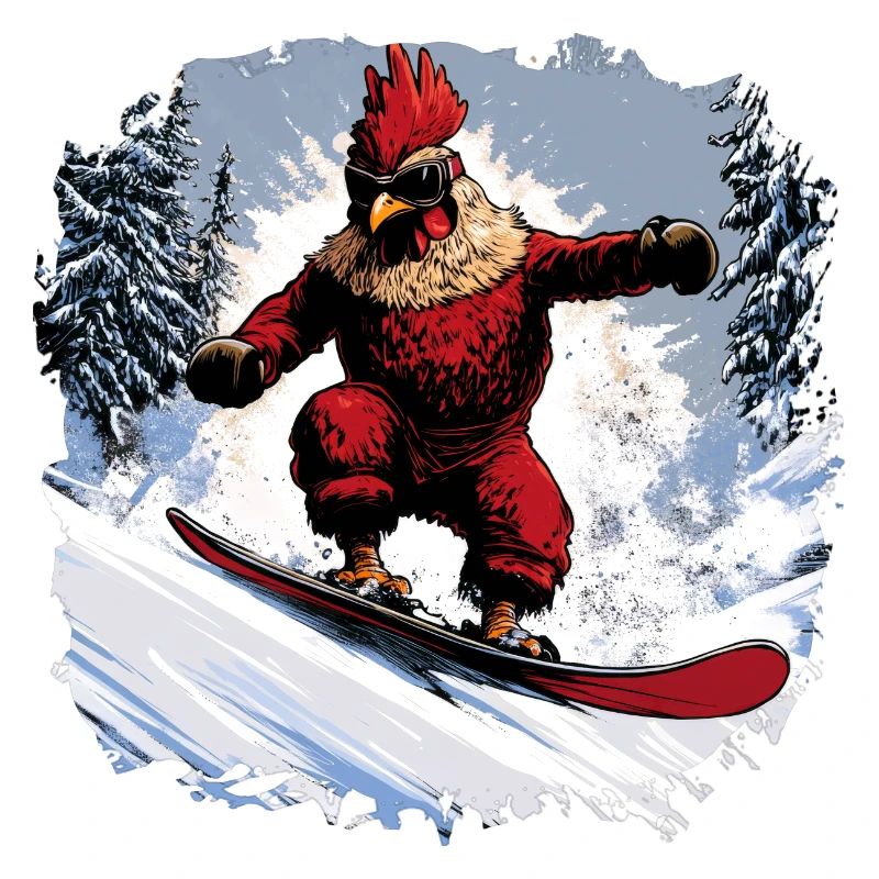 Chicken Snowboard