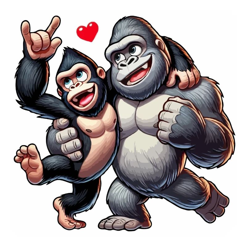 Couple de gorilles