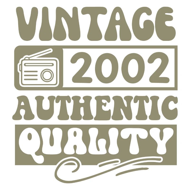Authentic 2002 Millésime 2002 - Vintage 2002 Rétro