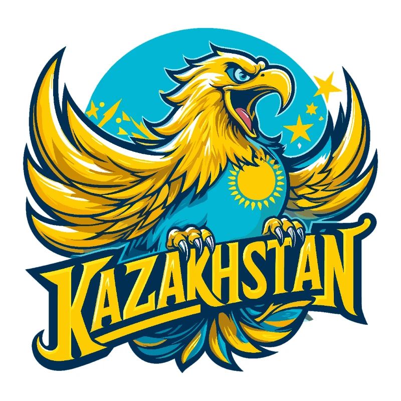 Kazakhstan aigle soleil drapeau drapeau cadeau
