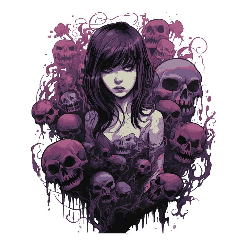 Emo Horrorpunk Mädchen