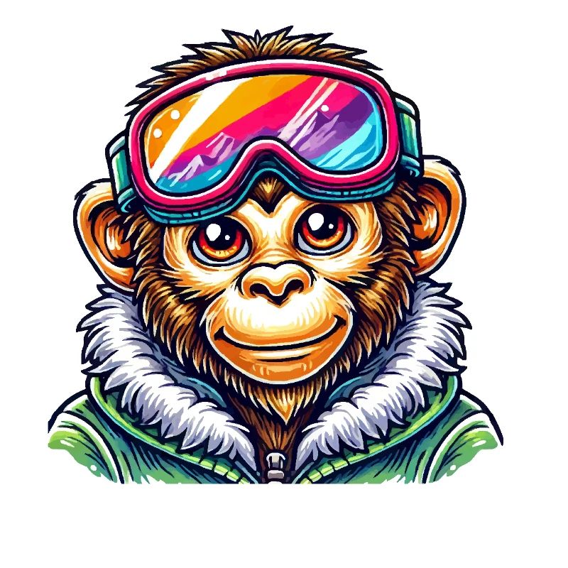 Monkey Ski Goggles
