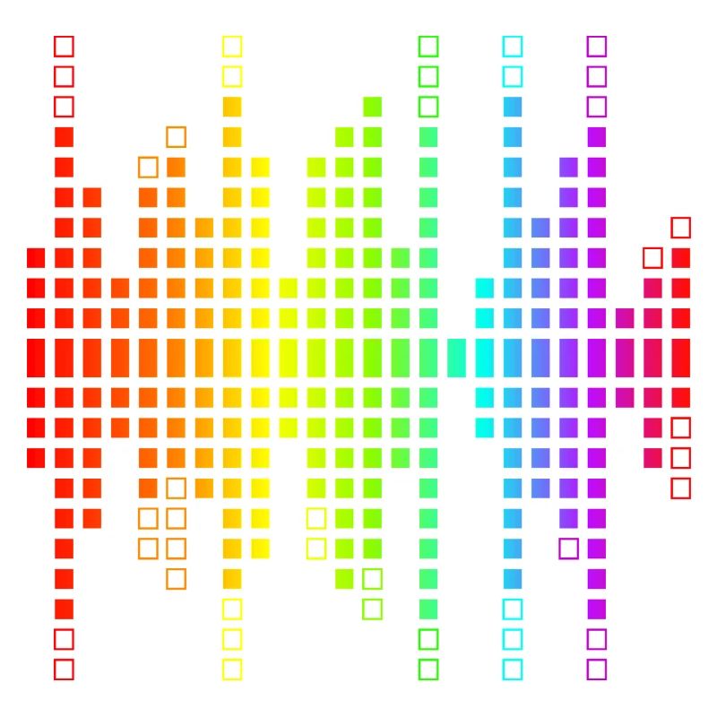 Vibrant Equalizer Sound Wave Pattern