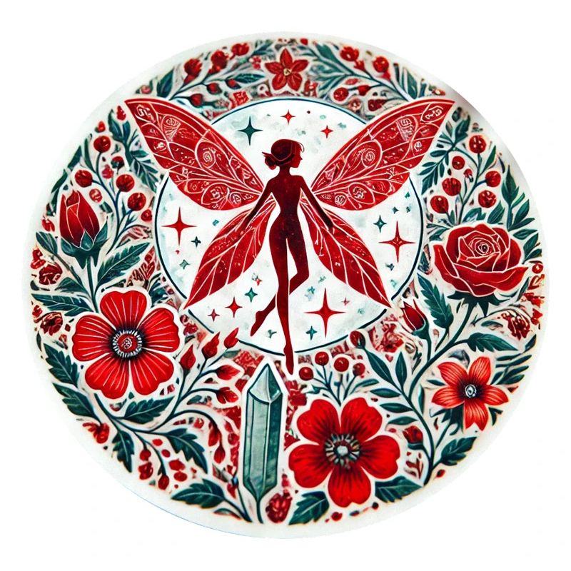 Fée rouge vintage