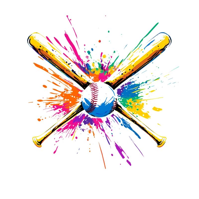 Baseball Bat Multicolored