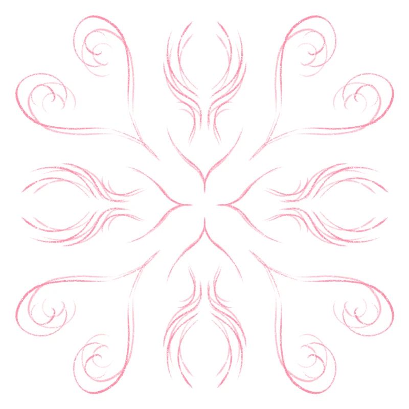 Pink hearts as a pattern