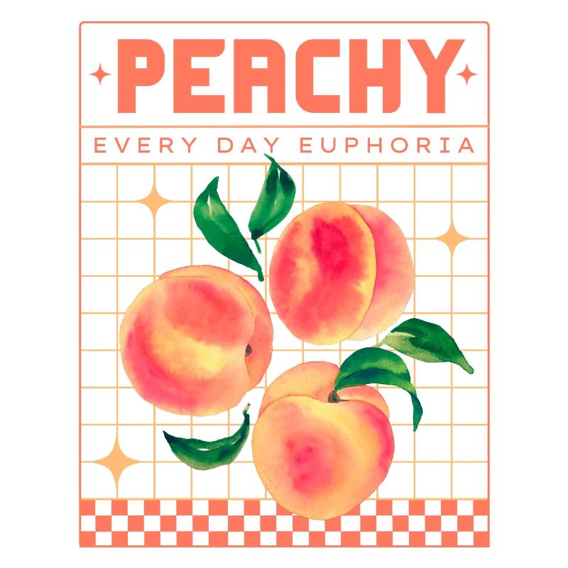 Peachy Euphoria – Retro Fruit Aesthetics