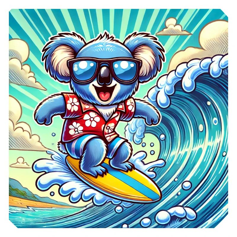 Koala surfers : s’amuser sur la planche de surf