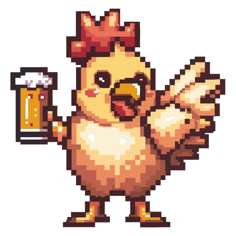 Chicken Pixel Beer