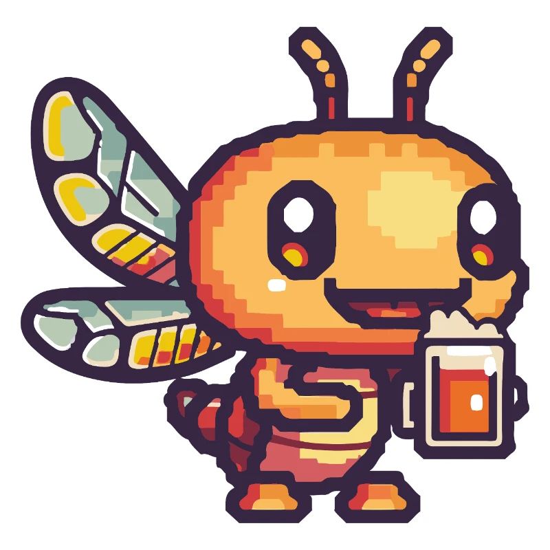 Bière Dragonfly Pixel