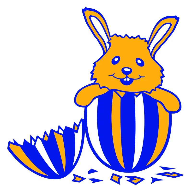 Bunny Easter Egg Easter Bunny Hatched Baby Child