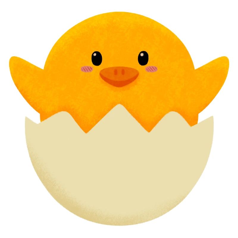 Easter Chick in Egg