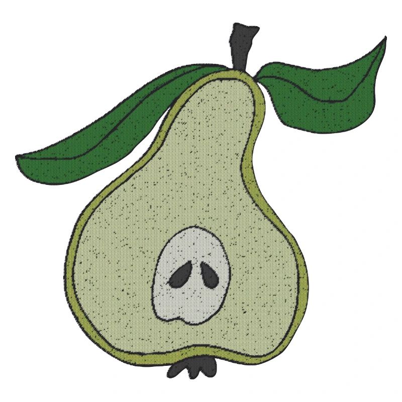 Pear-half fabric fabric
