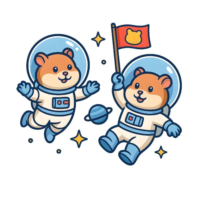 Hamsters astronauts