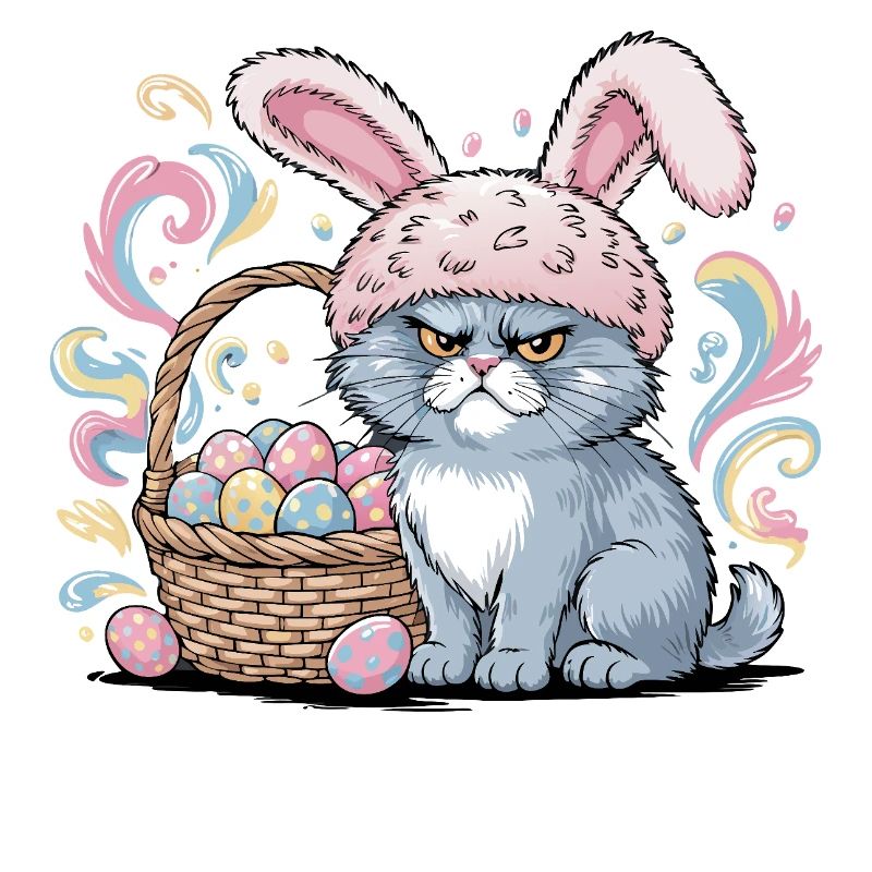 Meowster Bunny Easter Basket