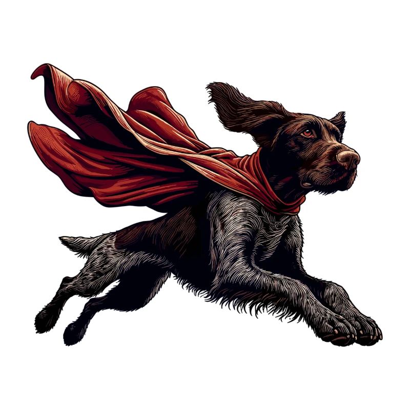 Super Dog German Wirehaired DD Pointer Gift