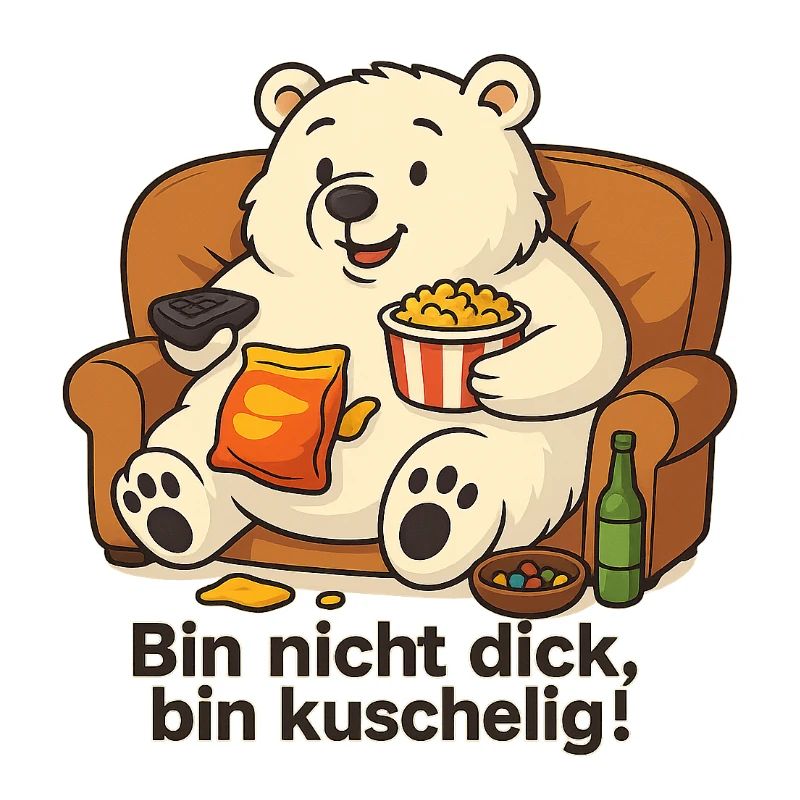 Dicker Eisbär - Bin nicht dick, bin Kuschelig!