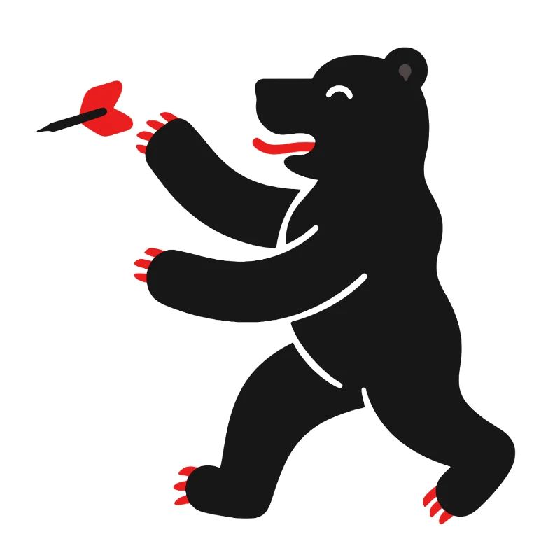 Bear at darts