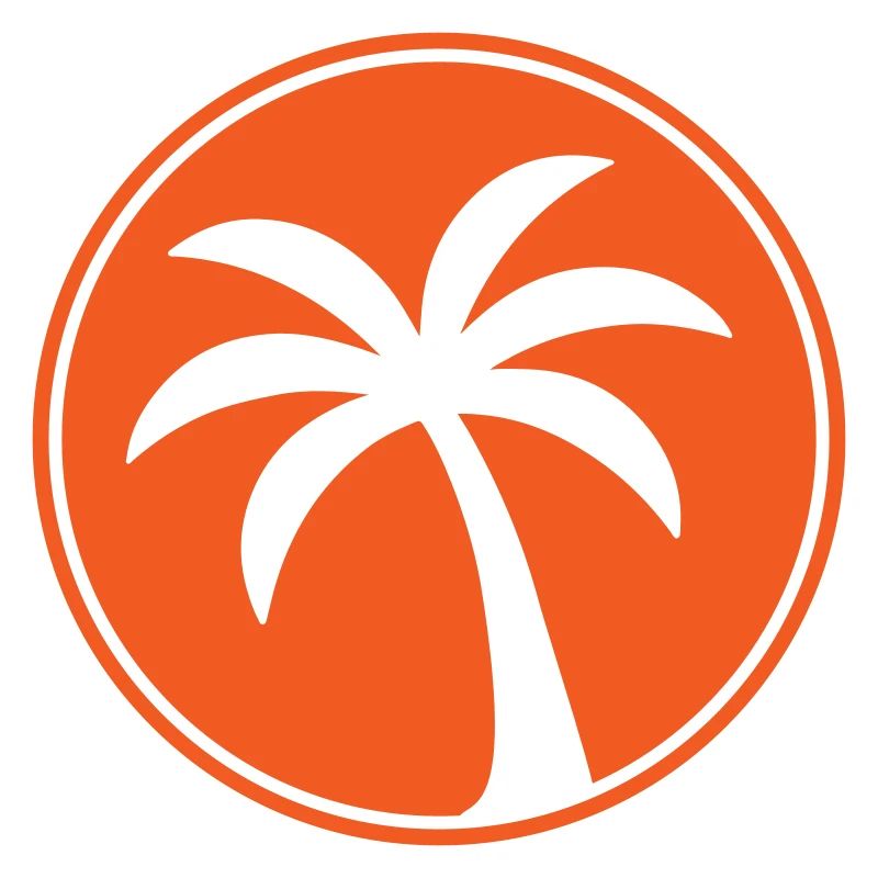 Palm tree icon beach
