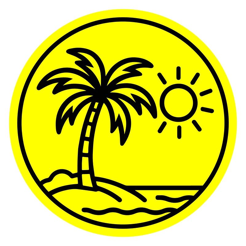 Summer Palm Trees Beach
