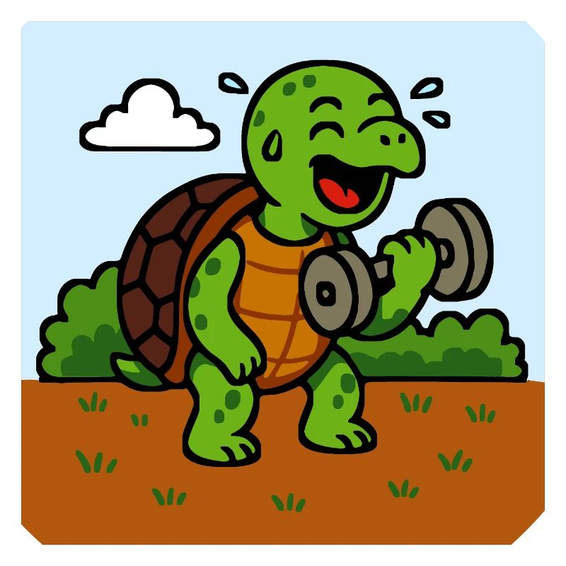 Lustige Schildkröte Comic