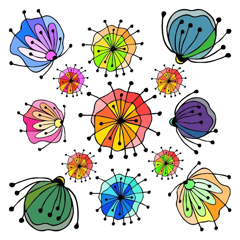 Colorful Abstract Butterfly Pattern
