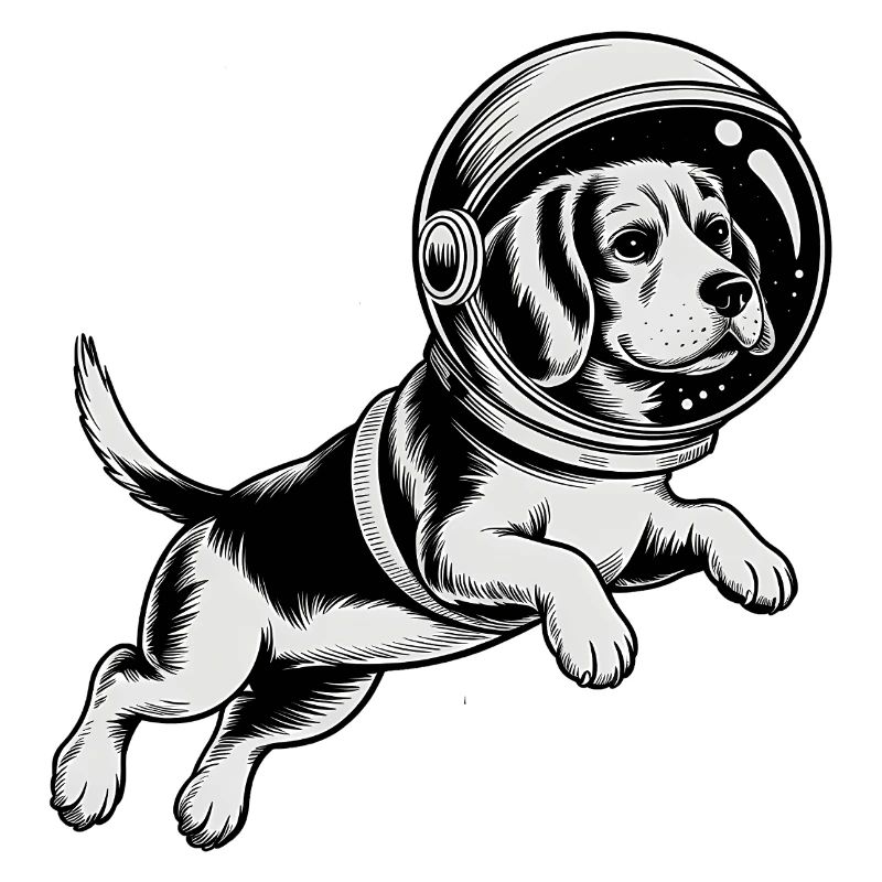 Beagle dans l'espace - Logo d'Astonomy