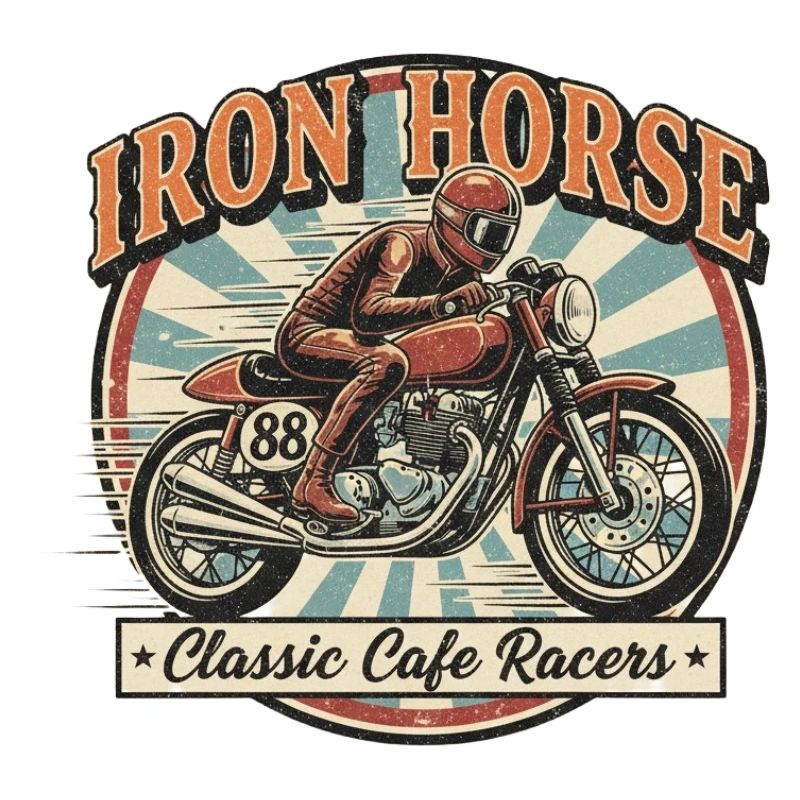 Conception de cheval de course en fer