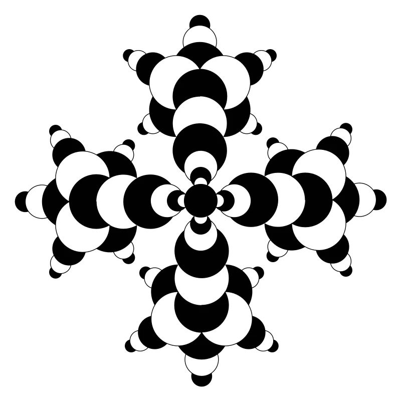 Fractal Molecule Crop Circle