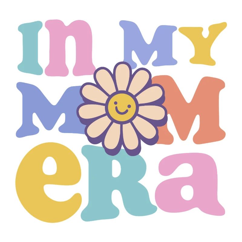 À l’époque de ma maman – Pastel rétro avec fleur