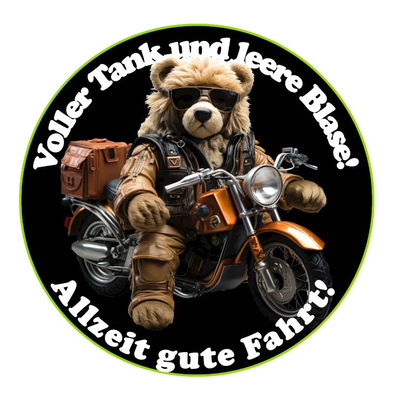 Adventure Teddy on Motorcycle