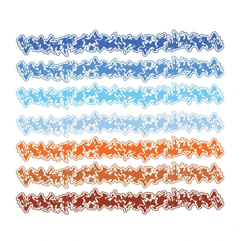 Abstract gradient lines design