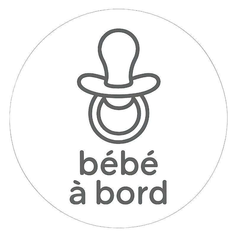 Bébé à bord Pacifier Silhouette