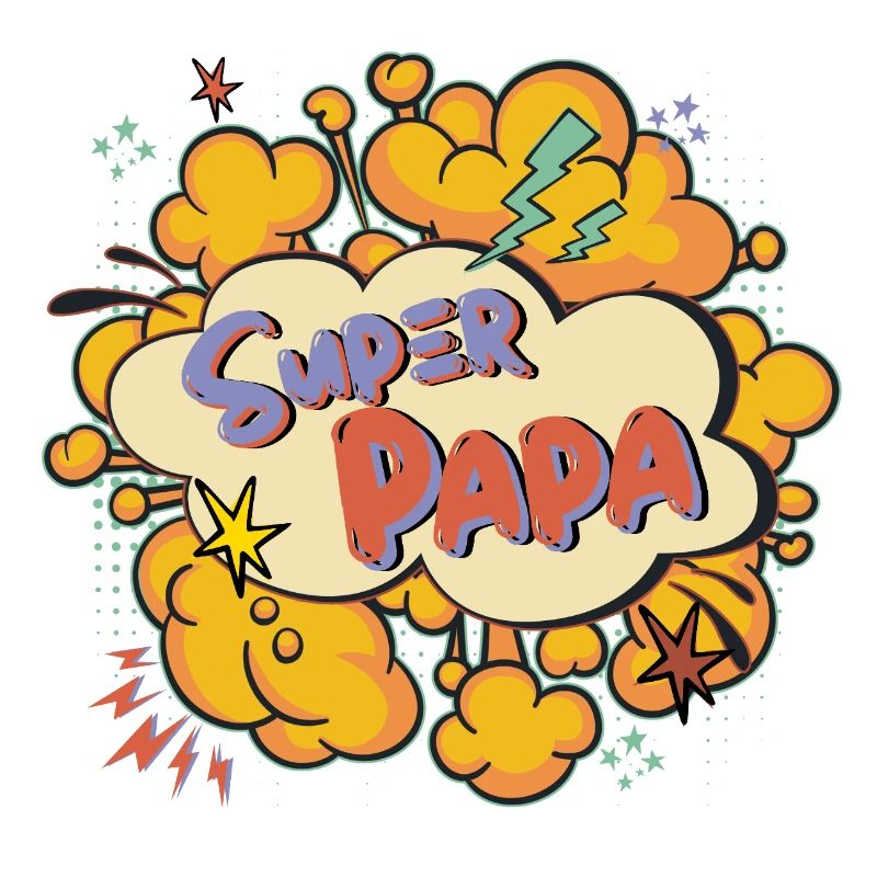 Super Dad Comic Explosion