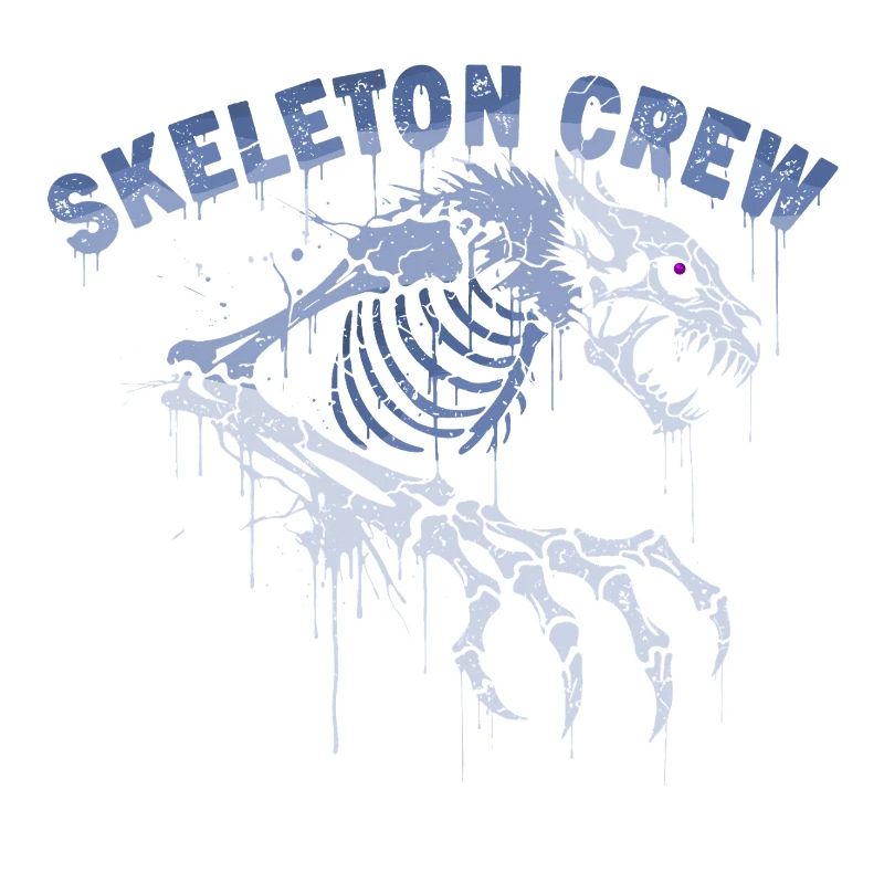 Skelett Werwolf Graffiti