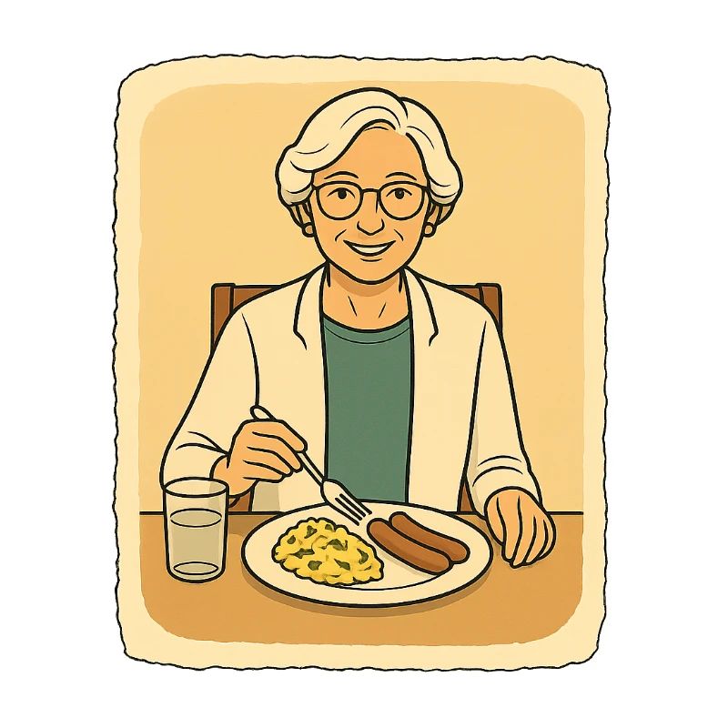 À la table du petit-déjeuner