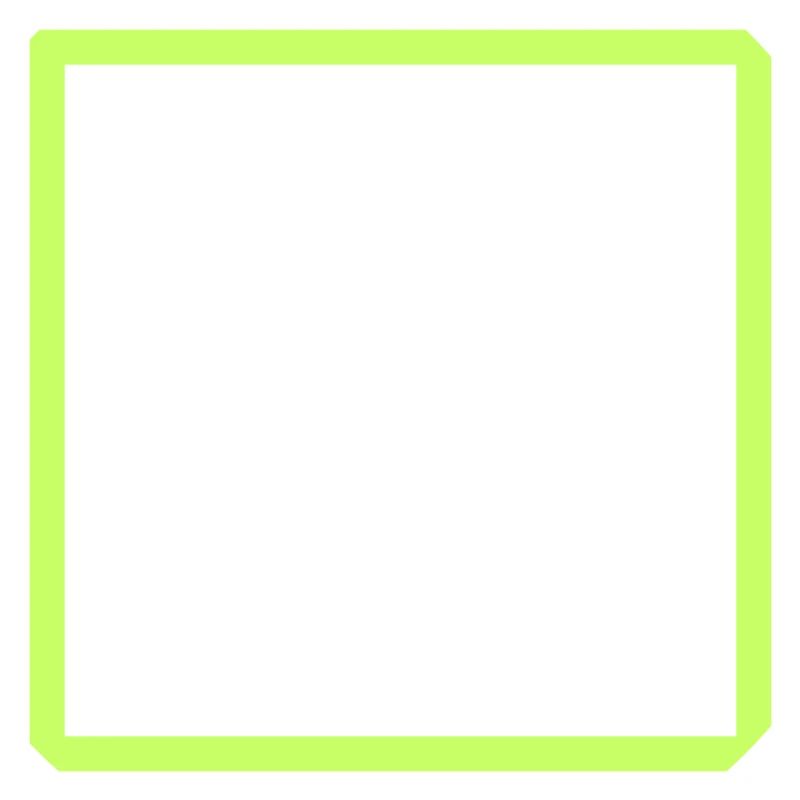 Black square with neon frame