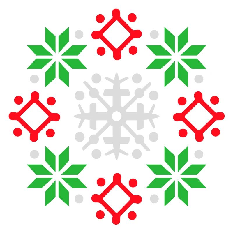 Snowflakes Pattern Christmas Sweater Snow