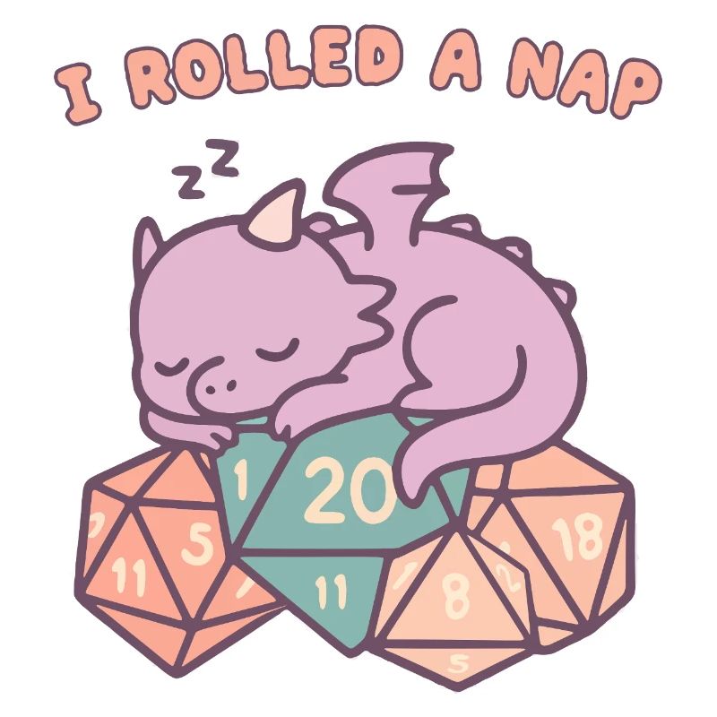 Nickerchen Rollender Drache