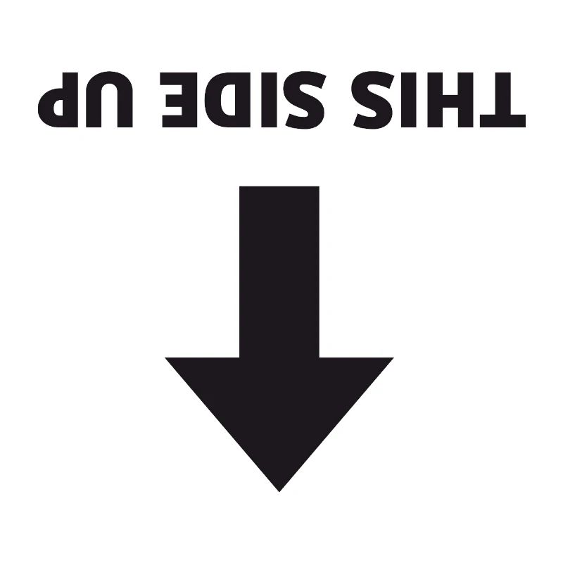 This Side Up - Inverted Arrow