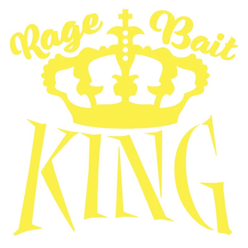 Rage Bait King Provocation Troll Attention