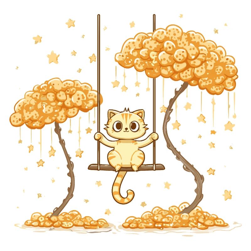 Cat acrobatics in the star forest