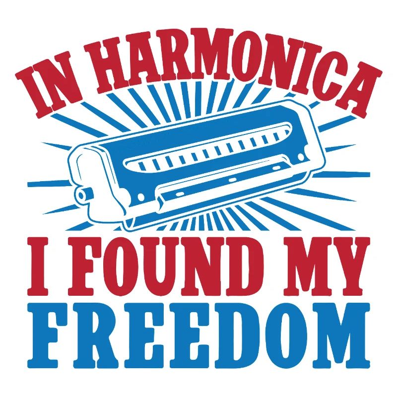 Funny Harmonica Player Found My Freedom Harmonica