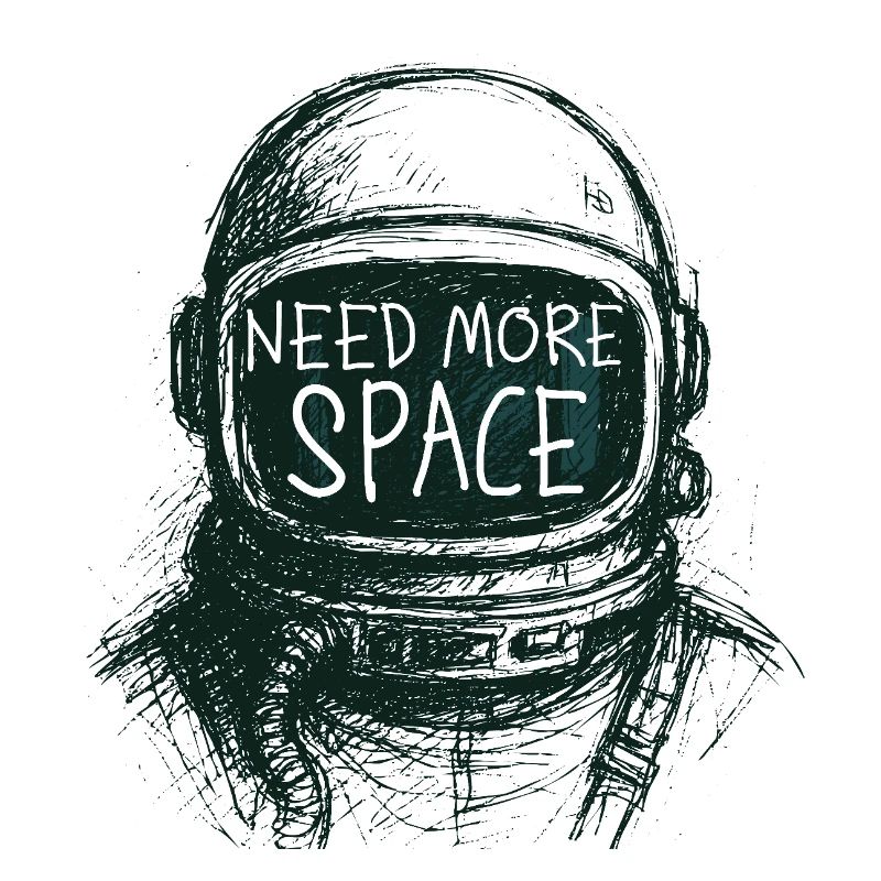 Besoin de plus de discours d’astronaute spatial Dessin