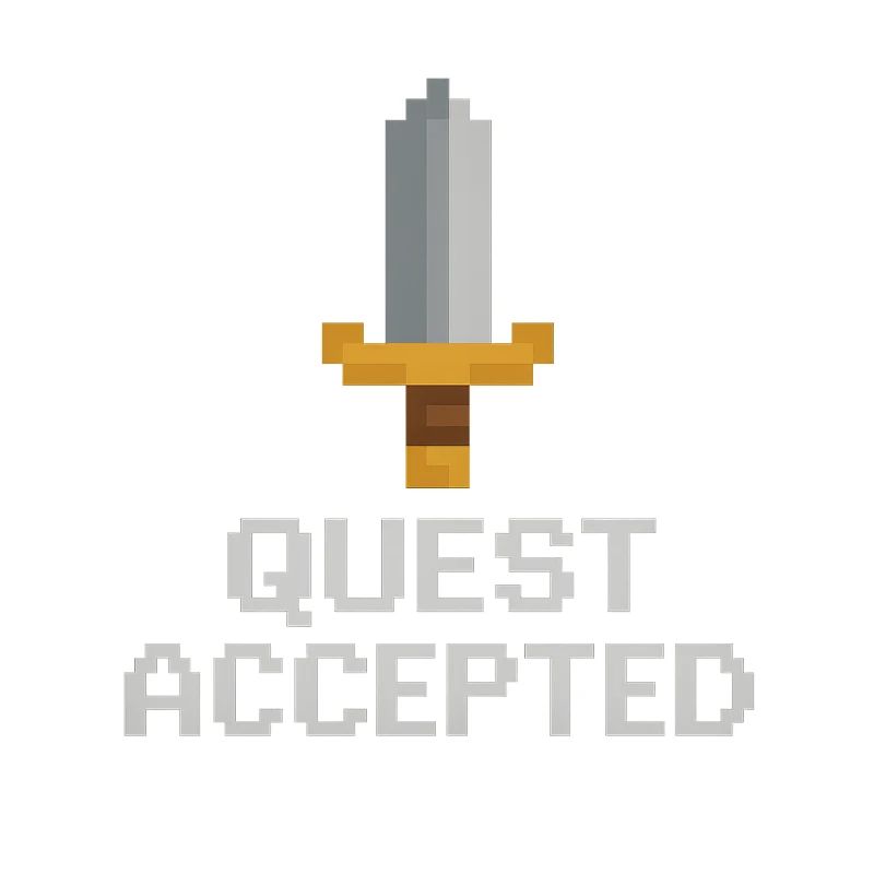 Quest Accepted Pixel Sword