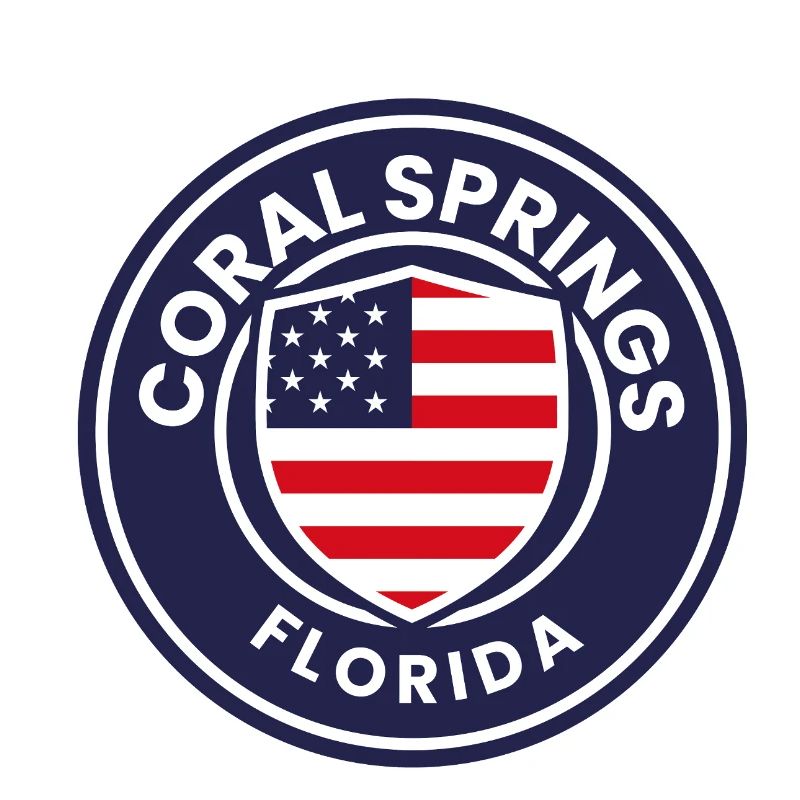 Bouclier du drapeau de Floride de Coral Springs