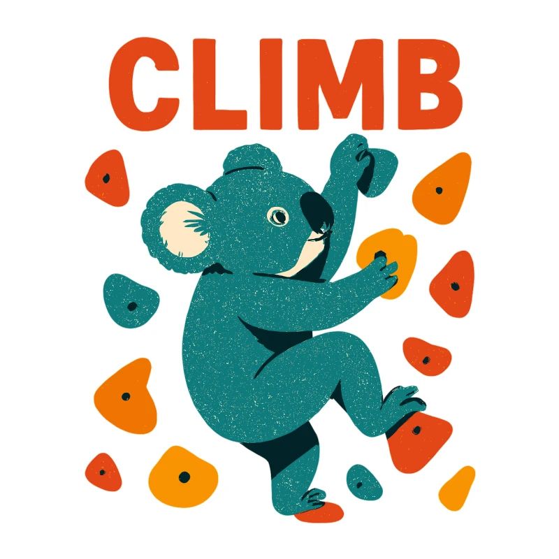 Bouldern Koala Koalabär Aufstieg Klettern Geschenk